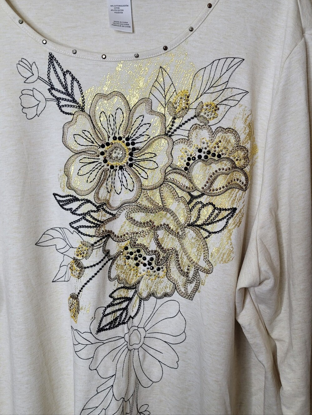 Alfred Dunner Floral Top 3X NWT - Picture 3 of 8